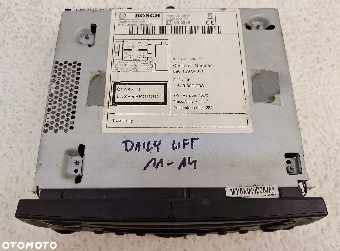 IVECO DAILY 3 III LIFT 11-14 RADIO CD BOSCH 7620000093 KOD - 7