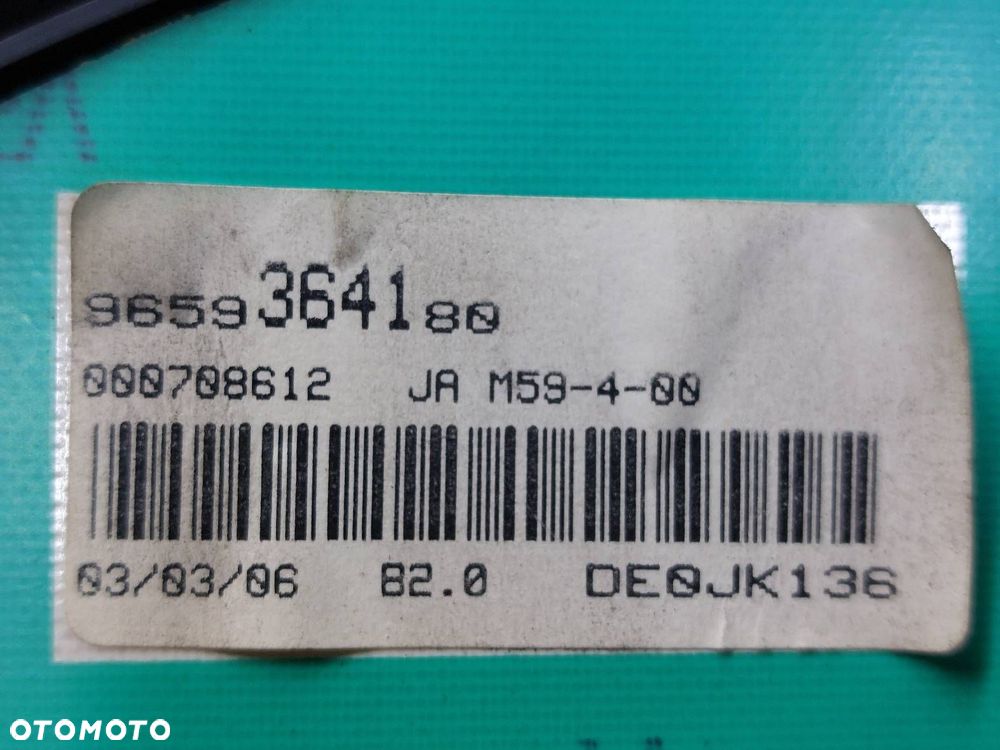 LICZNIK ZEGARY PEUGEOT PARTNER I LIFT BERLINGO I LIFT 1.6 HDI 9659364180 - 4