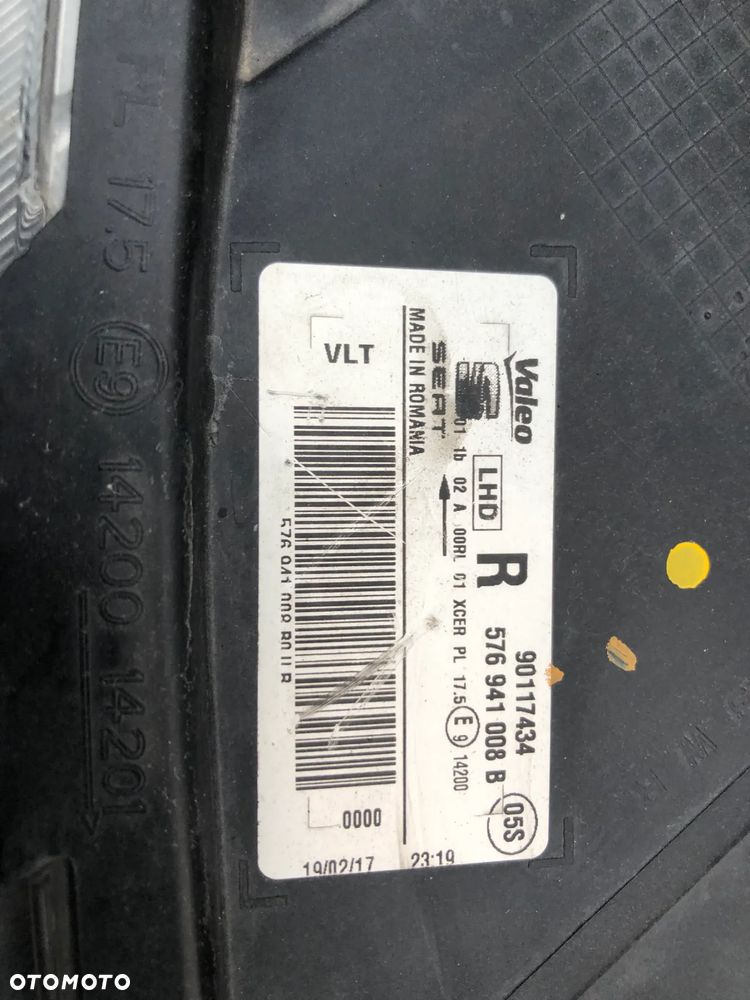 Seat Ateca Lampa LED Prawy Prawa Reflektor EU 576941008B 90117434 - 2