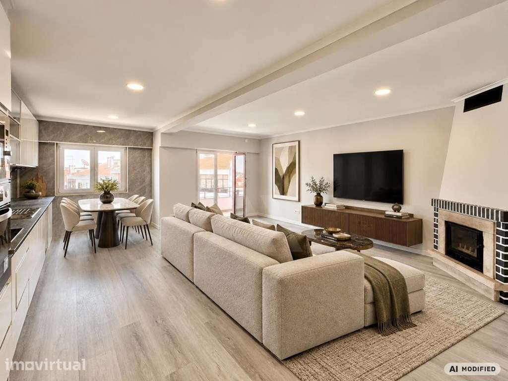 Apartamento T4 remodelado com duas varandas no Seixal - Grande imagem: 4/21