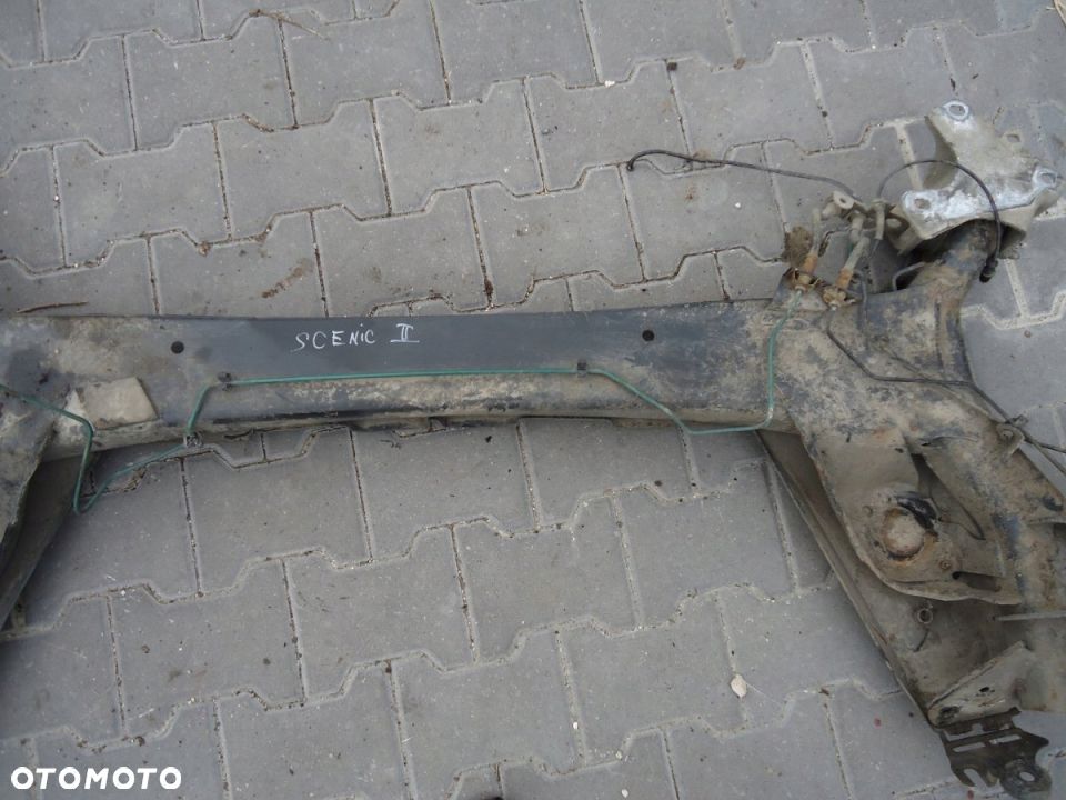 OŚ TYLNA BELKA TARCZE ZAWIESZENI RENAULT SCENIC II - 2