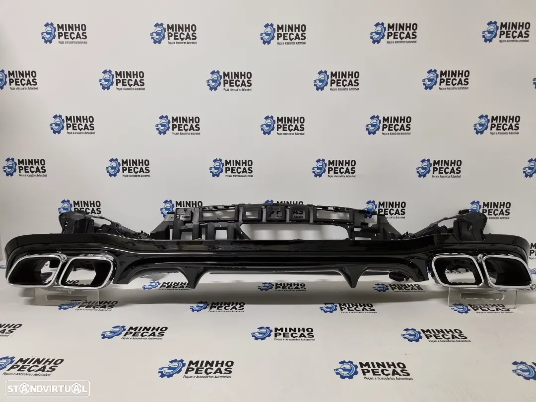 Difusor Traseiro Mercedes Class E (W213) Look E63 AMG (Ponteiras Cromadas) - 2