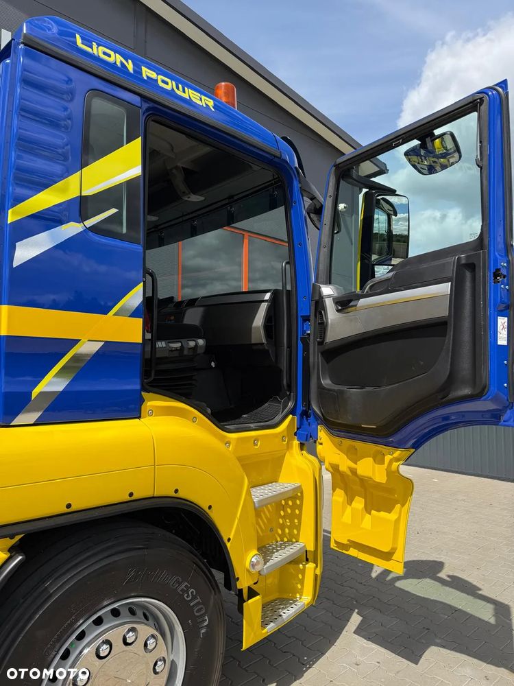 MAN TGS TGX 26.360 E5 laweta uniwersalna 9,36m + Dźwig HDS HMF 1420 K2 / platforma do przewozu kontenerów / pomoc drogowa / platforma / kran krane dzwig hds żuraw - 31