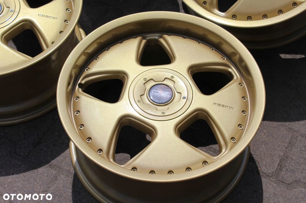 keskin kt 5 18cali 5x112 et35 8,5j audi skoda mercedes vw złote gold - 7