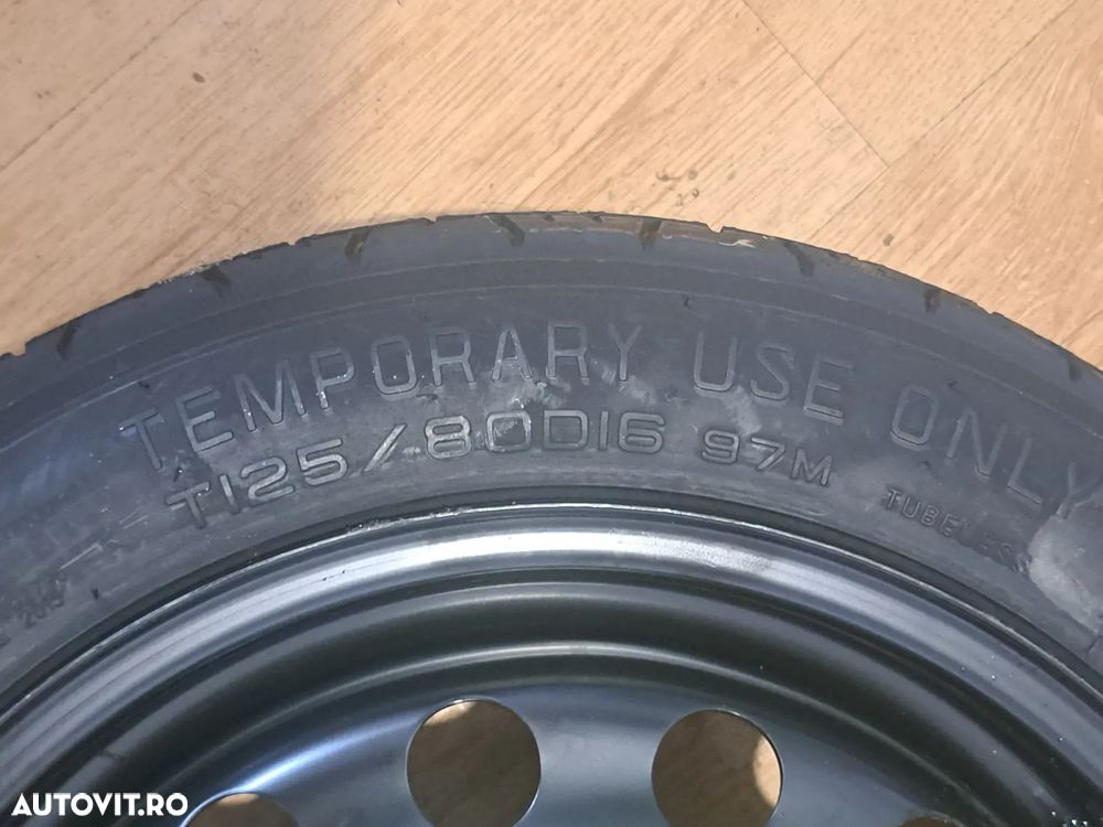 Kit pana Roata de rezerva cu set schimbare roata Hyundai I30 PD PDE Kia Ceed II JD 2012-2018 nou original neutilizat - 6