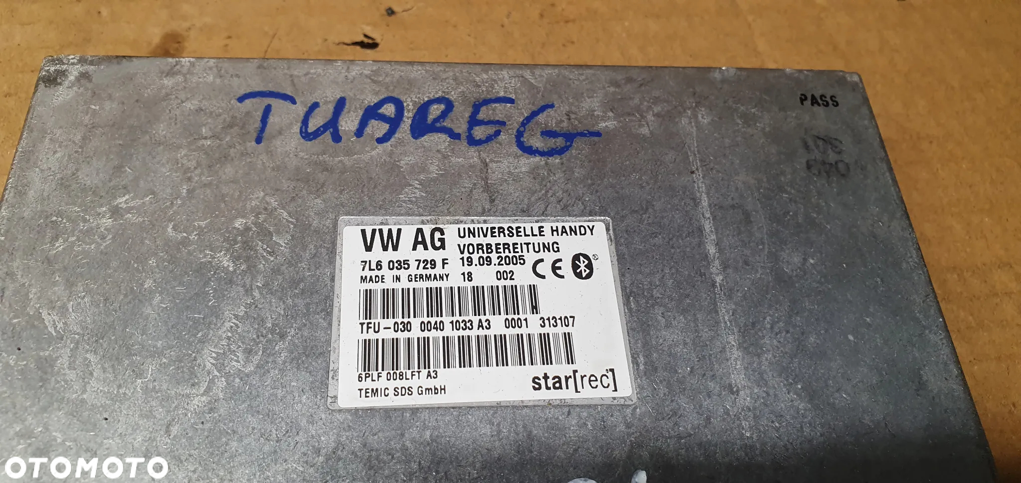 Moduł sterownik bluetooth VW Touareg 7L6035729F - 5