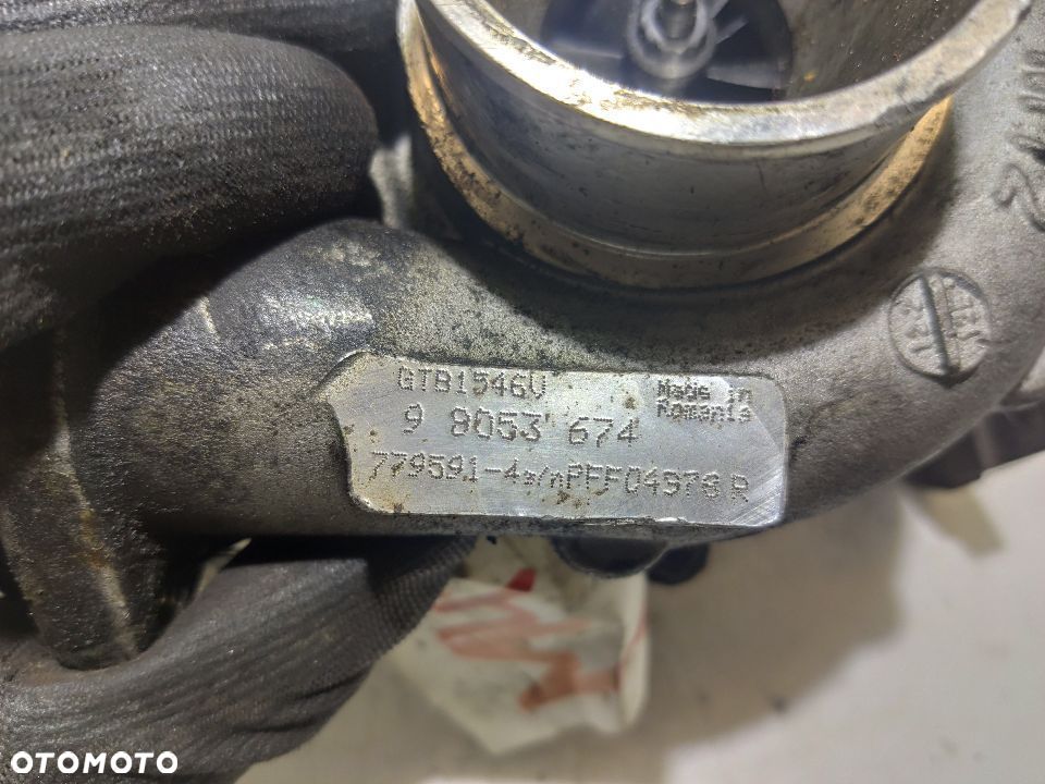 TURBINA TURBOSPRĘŻARKA  OPEL ASTRA J 1.7 CDTI 2012 r. nr   98053674 - 6
