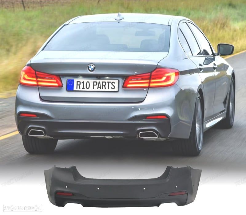 PARA-CHOQUES TRASEIRO BMW G30 17-19 LOOK M5 PDC 6 - 1