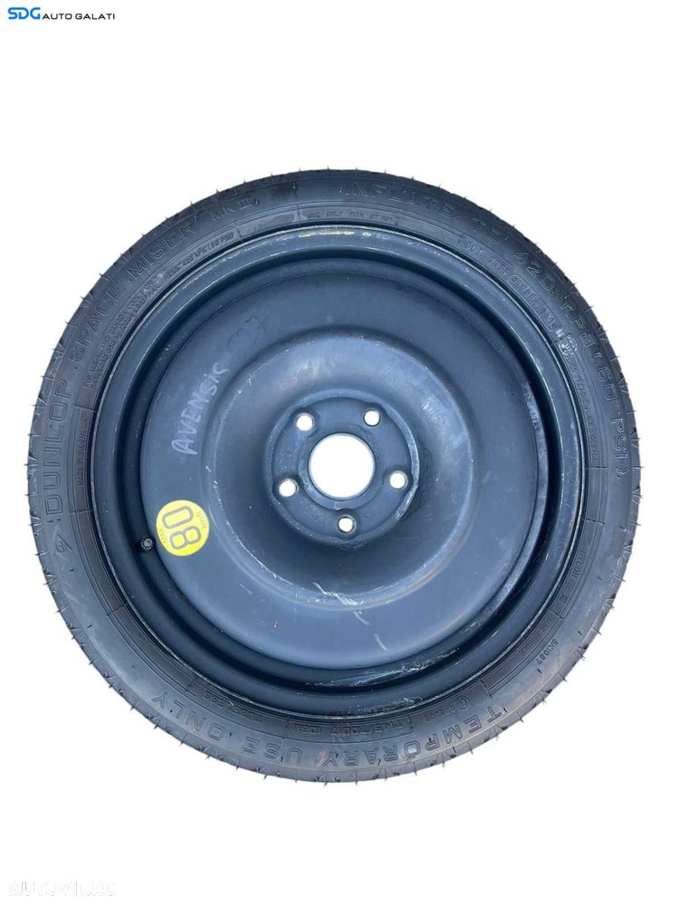 Roata Janta Rezerva Tabla Slim 5x112 T125 70 18 R18 Volkswagen Golf 6 2008 - 2014 Cod 1K0601027B [M8015] - 1