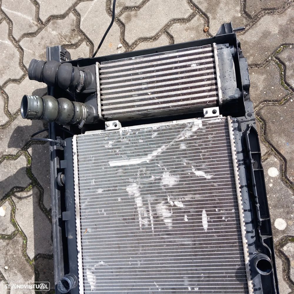 Frente fibra com 3 radiadores e ventilador citroen berlingo c4 1.6hdi - 5