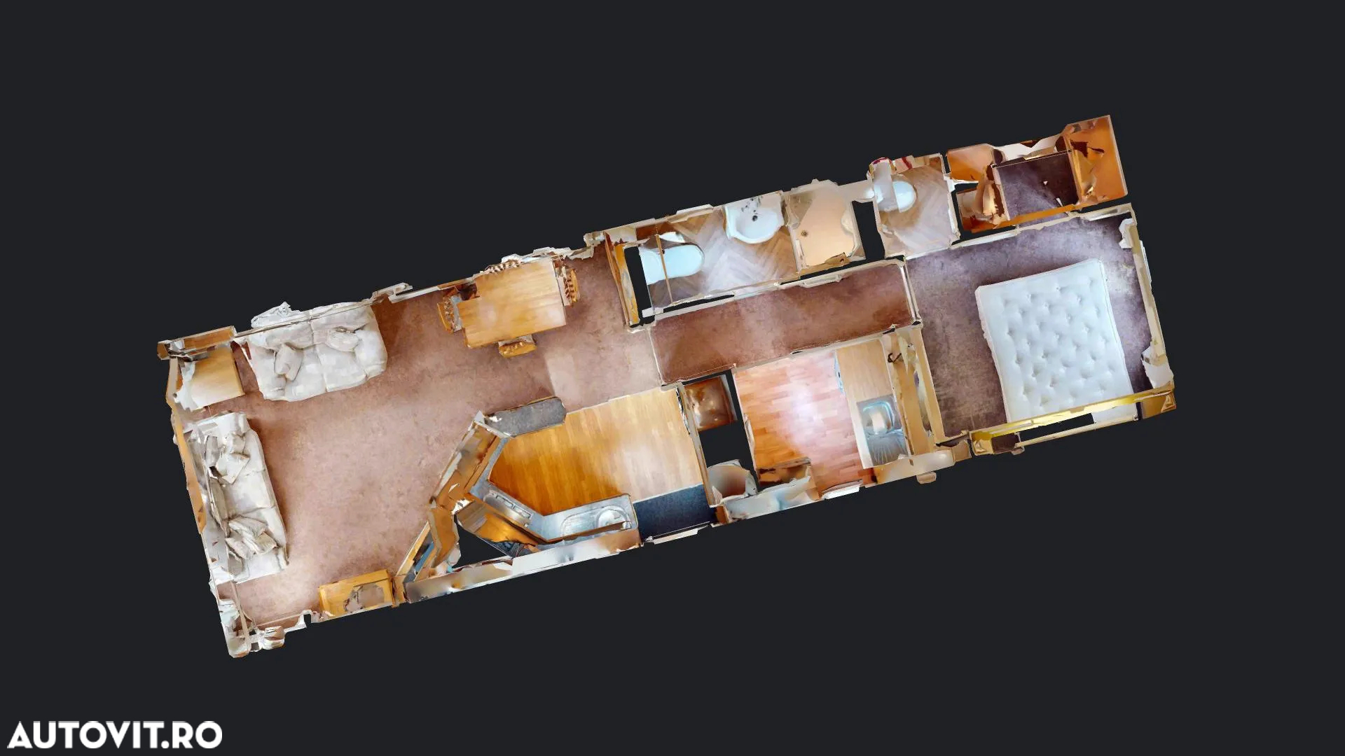 Alta Casa mobila W. Winchester | Tamplarie PVC si incalzire centrala pe gaz cu calorifere | 11.5 x 3.7 m | 1 dormitor si 2 bai - 8