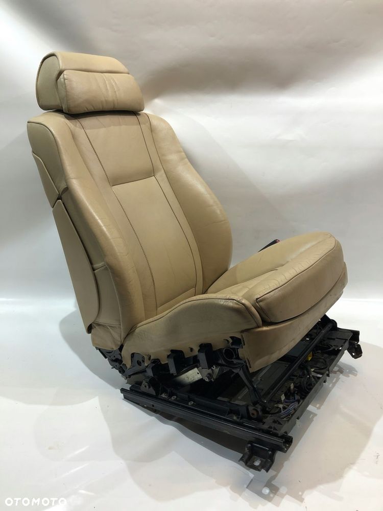 bmw 7 e65 fotel pasażera beżowy elektryczny europa - 5