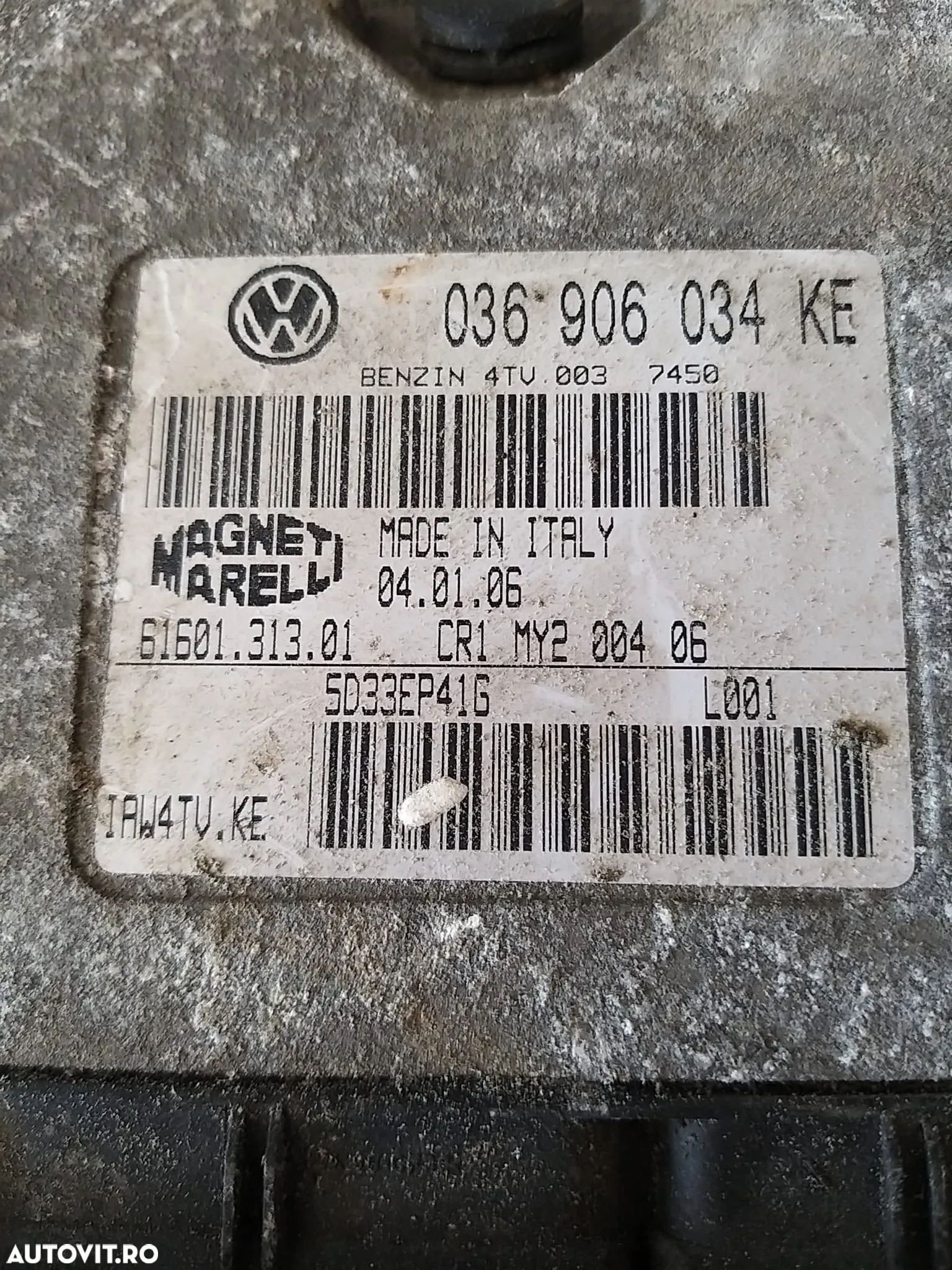 Ecu calculator motor 1.4 b skoda fabia 1 6y 036906034ke 6160131301 - 2