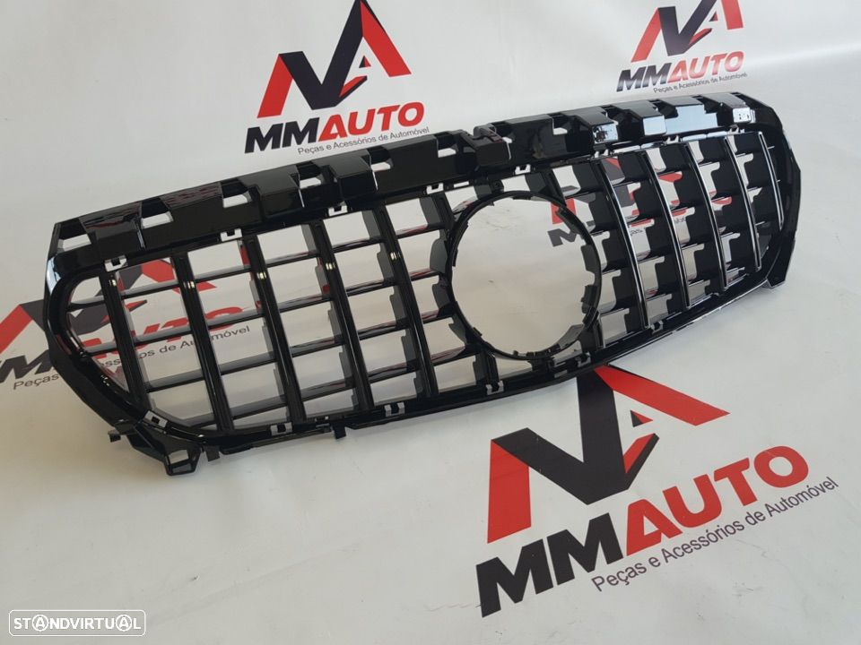 Grelha Frontal Mercedes CLA W117 GTR Panoramica Preta - 3