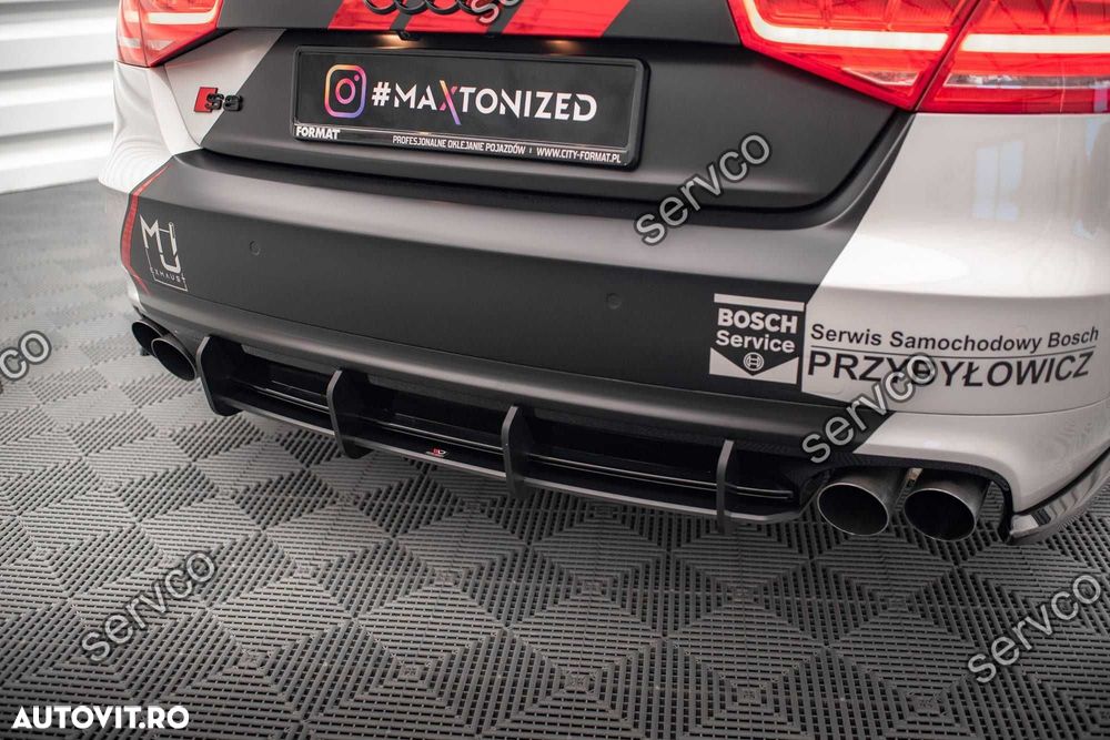 Prelungire difuzor bara spate Audi S8 D4 2012-2015 v7 - Maxton Design - 3