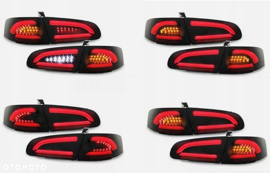 Lampy tylne 4sztuki kpl Led Neon Bar Tuning Black Seat Ibiza III 3 6l 02-8 - 8