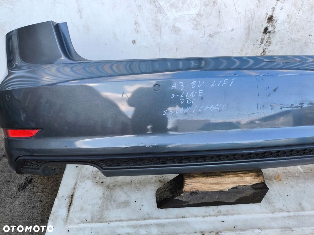 ZDERZAK TYŁ AUDI A3 8V SEDAN CABRIO PDC LZ7S ORYGINAŁ KOMPLETNY ! - 6