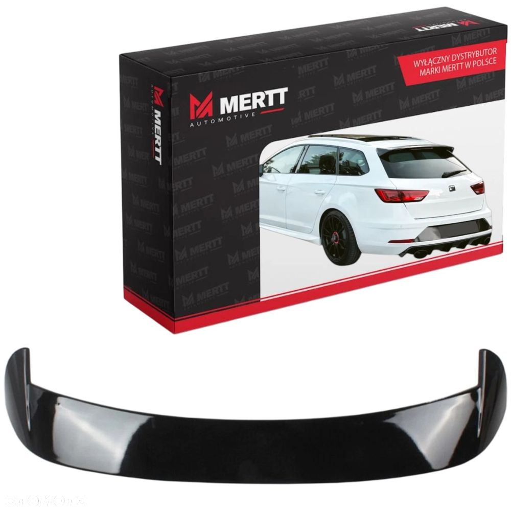 SEAT LEON MK3 LOTKA SPOILER KOMBI 2012-2020 CZARNY POŁYSK DOKŁADKA - 2