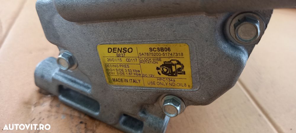 Compresor de clima Ford Ka Fiat 500 1.2 benzina 2015 - 4