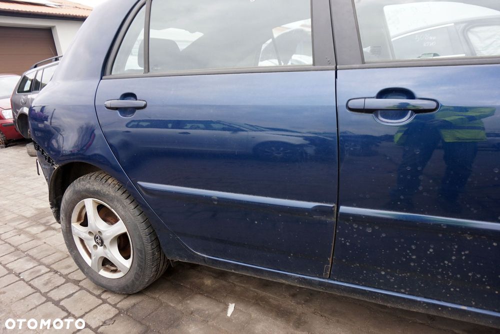 DRZWI TYLNE PRAWE COROLLA E12 LIFT 5D HB 8P4  GRANATOWY TOYOTA 2004-2007 - 2