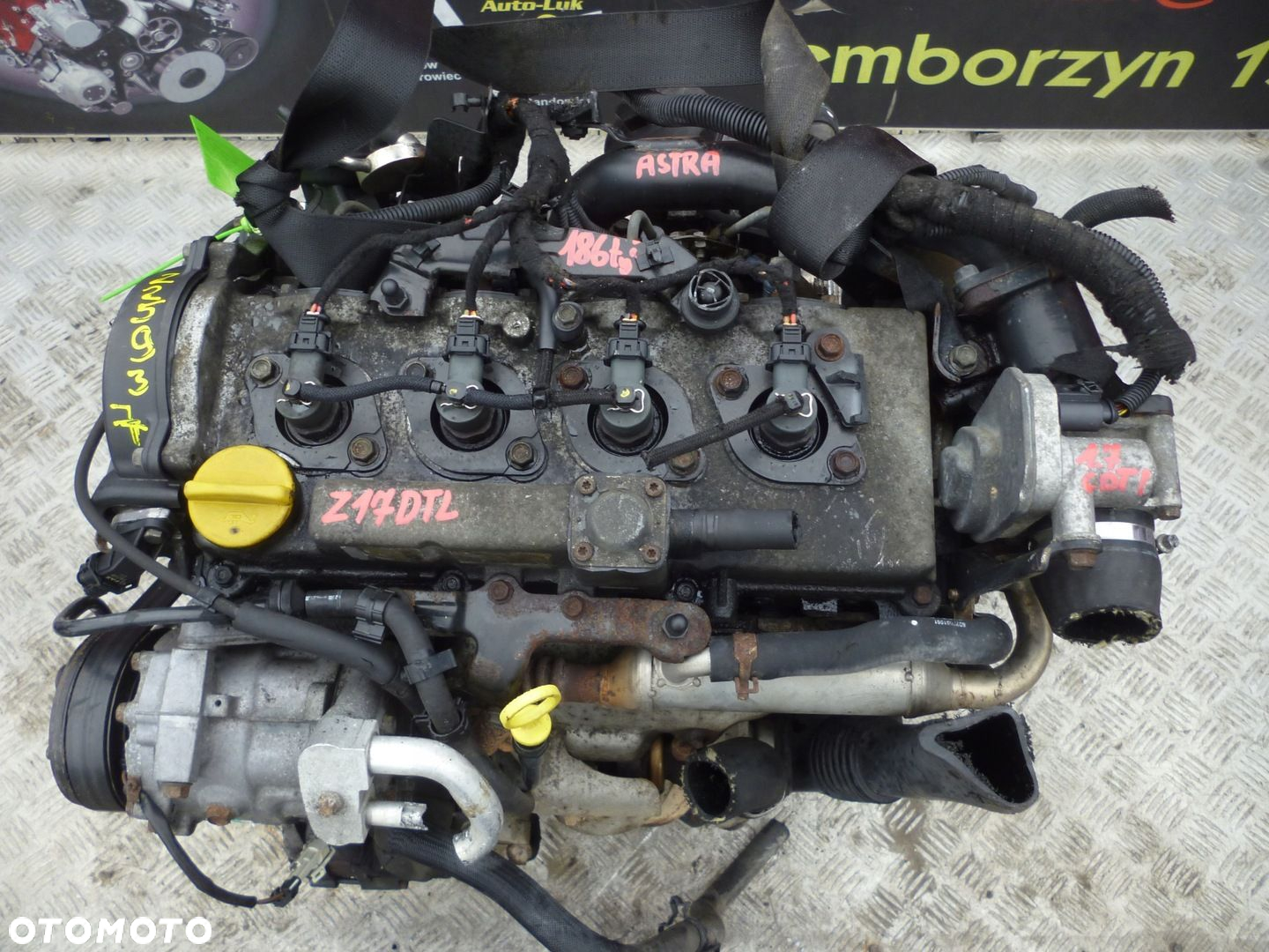 SILNIK OPEL ASTRA 1.7 CDTI Z17DTL 186 TYS  UKŁ. WTRYSKOWY - 2