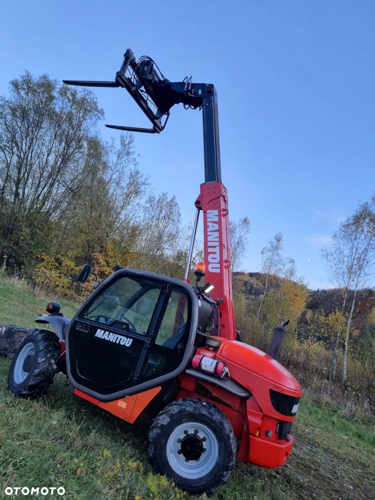 Manitou 523 MonoUltra Ładowarka teleskopowa 5m 2,3 tony Posuw wideł Hydr. łyżka Klima 2x kamera PERKINS z Komuny Norweskiej! Jak Nowa 3136 mtg Zero luzów wycieków SERWISY DEKRA - 21