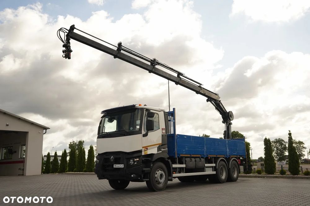 Renault C 380 / 6x4 / SKRZYNIOWY 6,8 m / + HDS HIAB X- HIPRO 192 ES- 4 WYSÓW: 12,4 M / ROTATOR / WIDŁY DO PALET / EURO 6 - 1