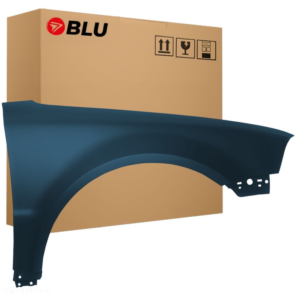 BLU Błotnik VOLKSWAGEN VW PASSAT B5 LIFT+ LC5F prawy grafitowy 2000-2005 przód GraphitBlau - 1