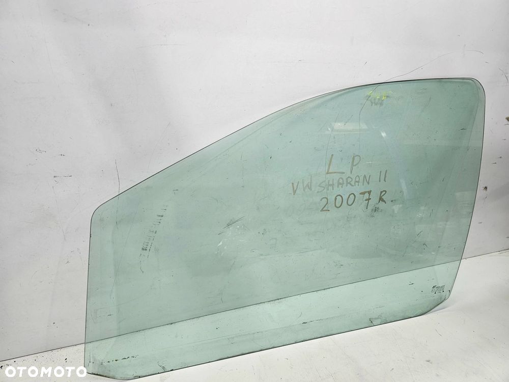 SZYBA DRZWI LEWY PRZÓD VW SHARAN II 2007 ROK 7M0845201 - 2