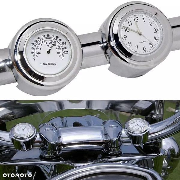 Zegarek termometr motocyklowy na kierownice - 1