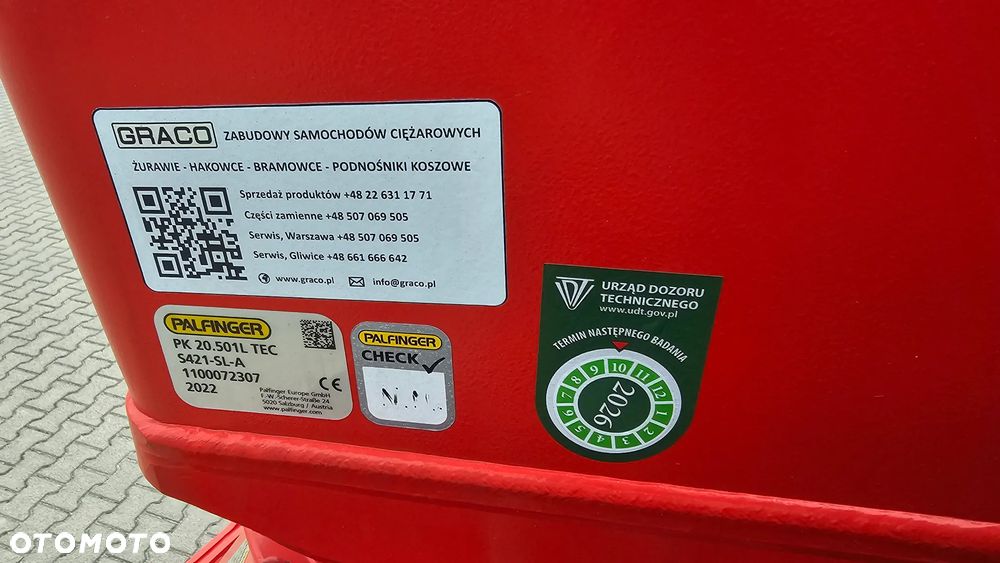 Mercedes-Benz ACTROS 2546 6x2 E6, SKRZYNIA+HDS PALFINGER PK 20.501 L TEC3 - 11