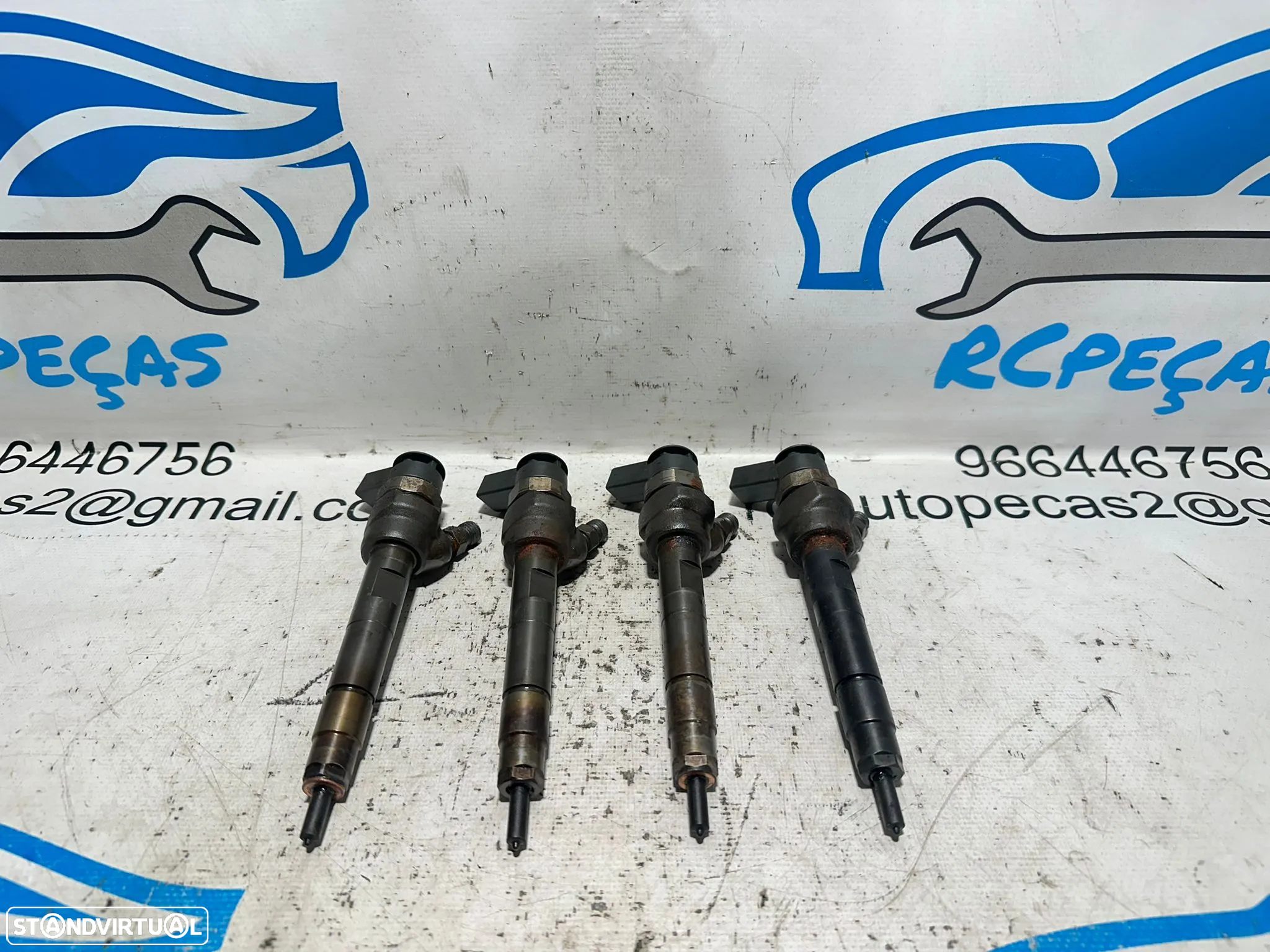 .Conjunto de 4 injetores Bosch BMW 2.0D 16v N47D20 N47 N47N 116D 118D 316D 318D 118cv 143cv 2006 - 2016 - 2