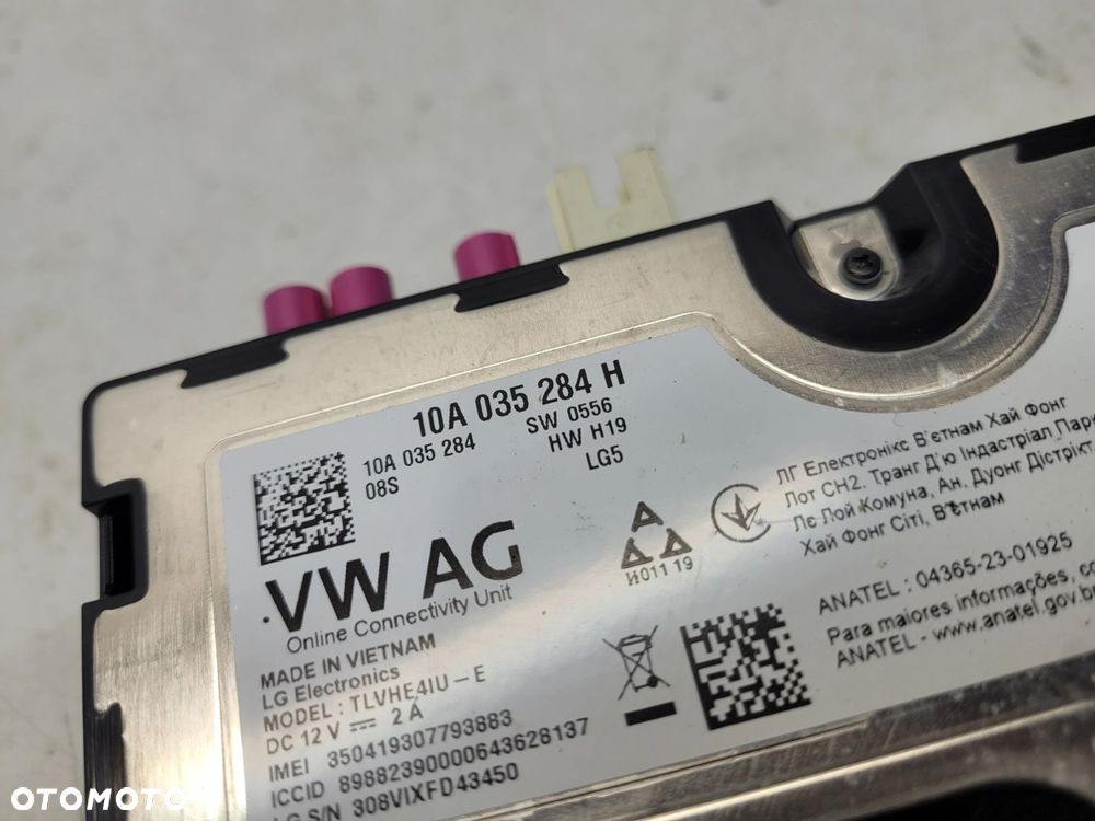 STEROWNIK MODUŁ USŁUG ONLINE AUDI Q4 E-TRON A3 8Y VW SEAT 10A035284H - 5