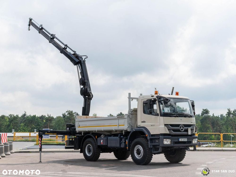Mercedes-Benz AXOR 1833 4x4 HIAB 166 HDS Żuraw Wywrotka Chwytak - 2