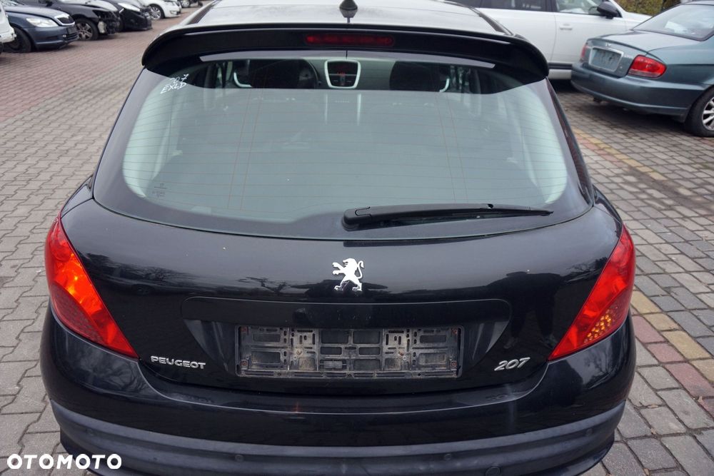 KLAPA BAGAŻNIKA TYLNA 207  5D HB EXLD  CZARNY PEUGEOT 2006-2009 - 1