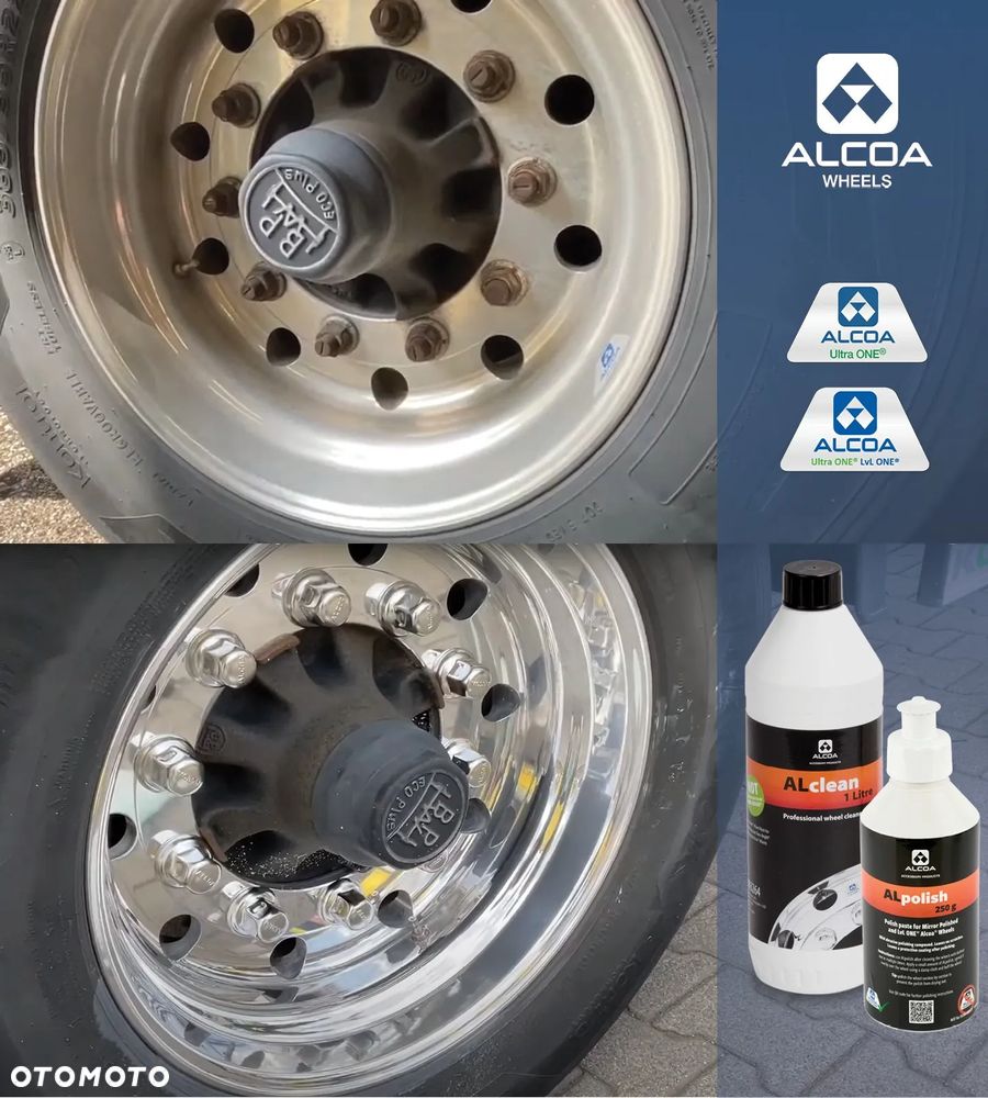 RABATY !! do 25,00 € / Felga ALCOA / MERCEDES / 22,5 x 11,75 / ET 120 /Aluminiowe felgi / LVL ONE / NETTO-1.975,-PLN - 12