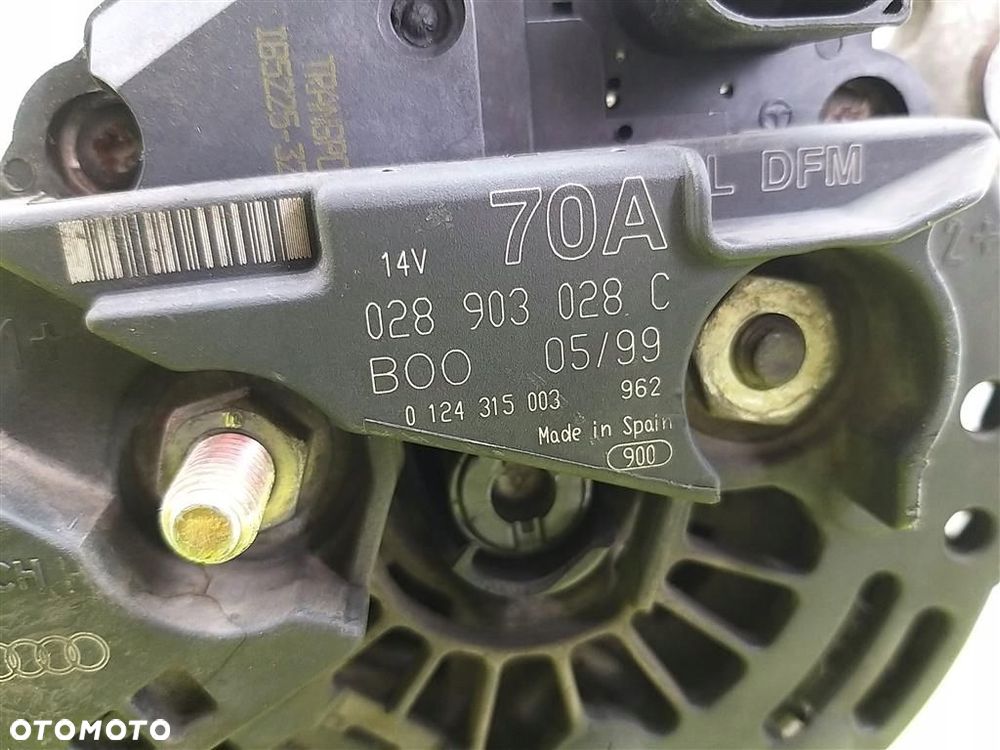 Alternator VW Bora 1999-2006 1,6 B BOSCH 028903028C 70A ORYGINAŁ - 3