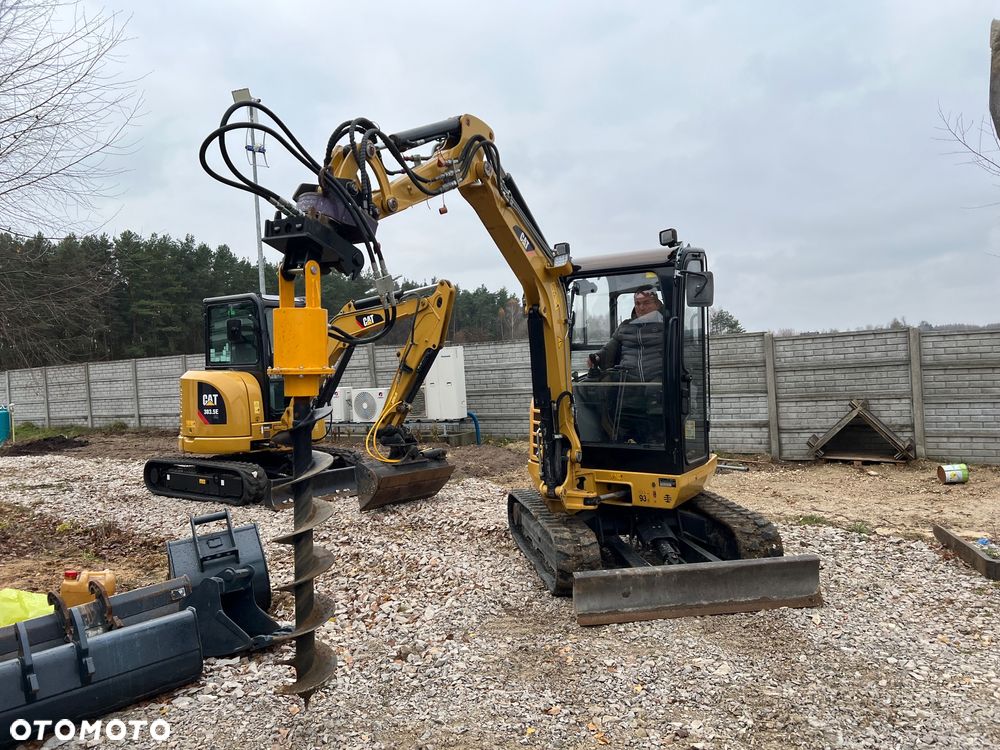 Caterpillar MINIKOPARKA CAT 302,7 gąsienicowa 2x łyżka Grabie WIERTNICA widły 303,5 Catepillar 305 koparka 3 5 tony sprowadzona 1 właściciel po serwisie BOBCAT SANNY YANMAR JCB KUBOTA mini koparka - 27