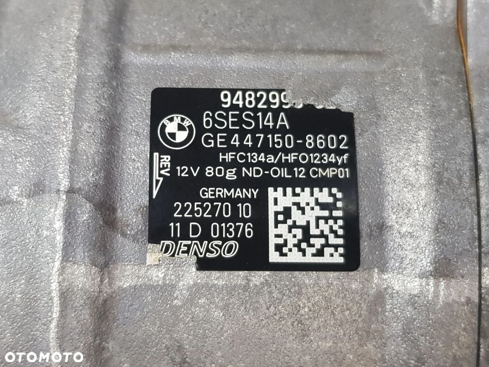 Kompresor Sprężarka klimatyzacji BMW G20 G30 G80 G82 3.0i 9482996 - 9