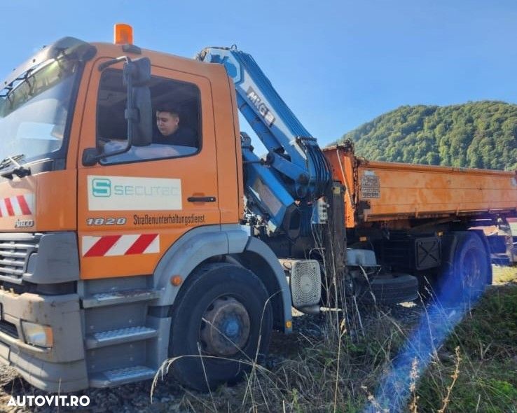 Mercedes-Benz Atego 18.28 basculabil, cu macara - 2