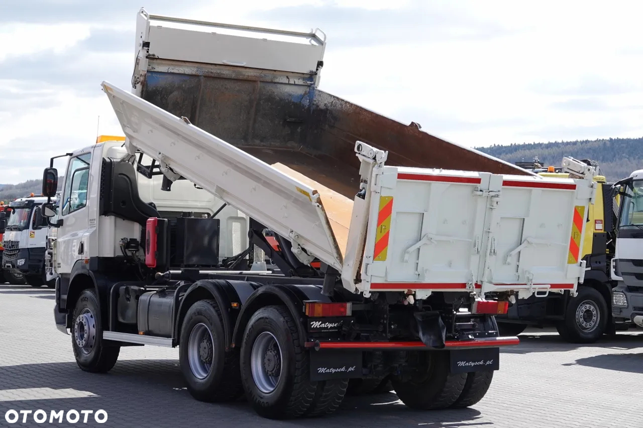 DAF CF 85.410 / 6X4 / WYWROTKA 2 STR / BORDMATIC / HYDROBURTA / MANUAL / SPROWADZONY - 2