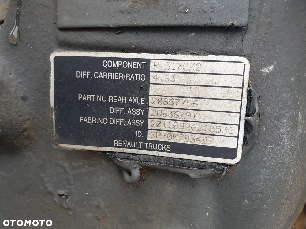 MOST Z BLOKADĄ TYŁ DYFER RENAULT PREMIUM DXI 22,5 - 2