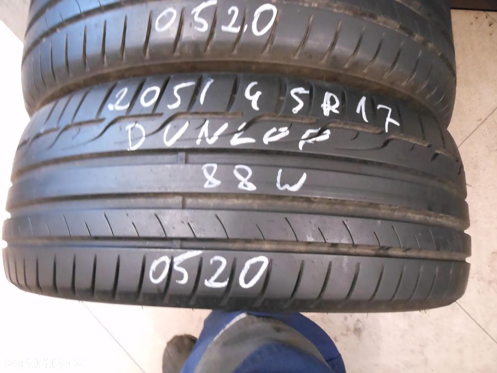 Opony 205/45r17 dunlop sport maxx rt 7,3mm lato para - 2