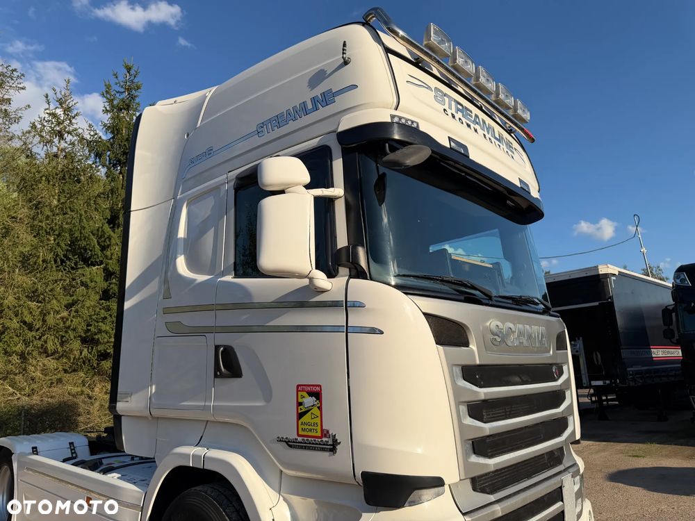 Scania R450 CROWN EDITION / HYDRAULIKA DWUOBWODOWA + 2 ZBIORNIKI PALIWOWE / RETARDER / LAMPY LED / TACHOGRAF NOWEJ GENERACJI GEN2v2 / FULL SPOJLERY / PIĘKNA SCANIA 2017 ROK !! - 13