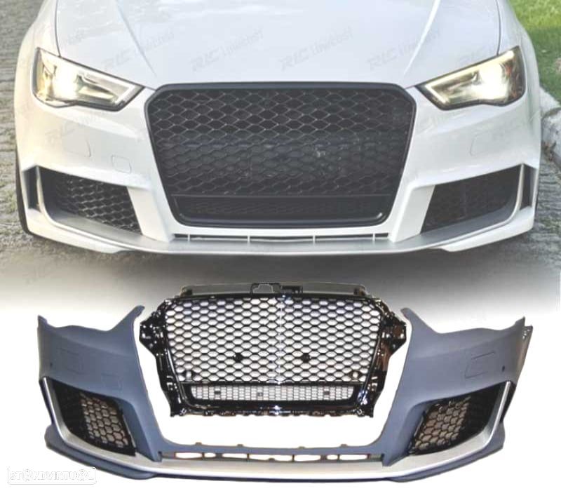 PARA-CHOQUES FRONTAL AUDI A3 SEDAN CABRIO 13-15 LOOK RS3 - 1