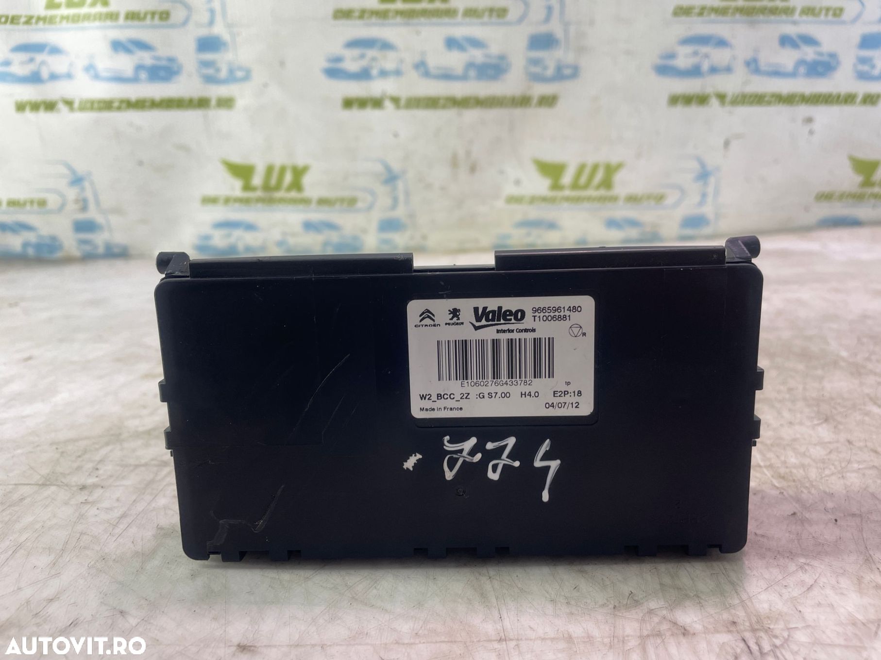 Modul senzori parcare 9665961480 Peugeot 508 1 [2010 - 2014] 1.6 hdi - 1