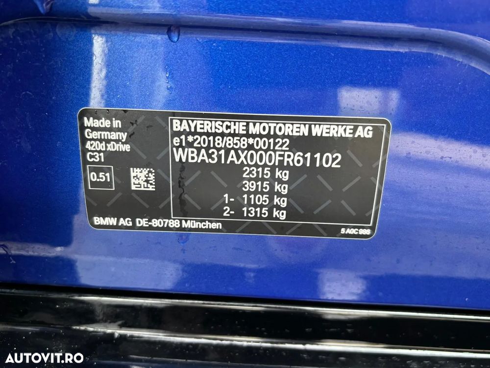 BMW Seria 4 420d xDrive Gran Coupe - 25