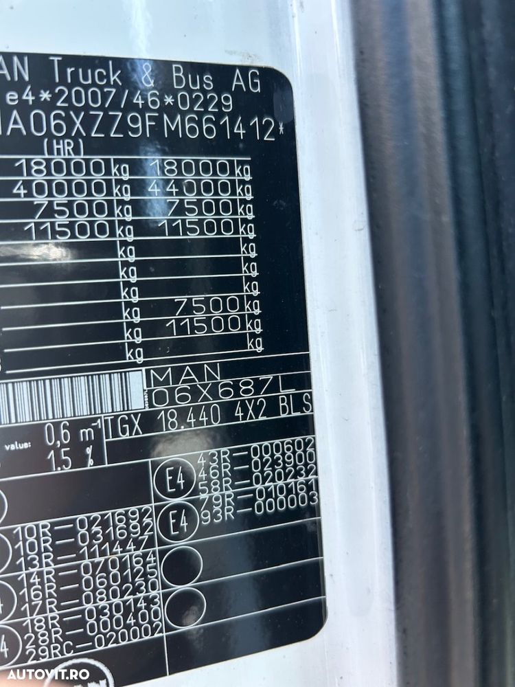 MAN TGX 18.440, Retarder, tahograf generatia 2-a, factura externa - 23