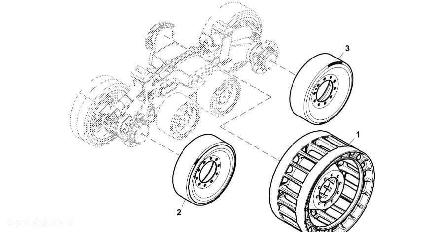 John Deere 9470RX - Koło RE581209 (Gąsienice i obciążniki) - 1