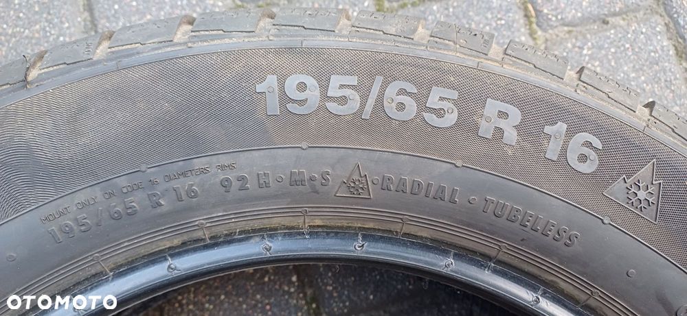 195/65R16 92H CONTINENTAL , komplet opon zimowych. - 7